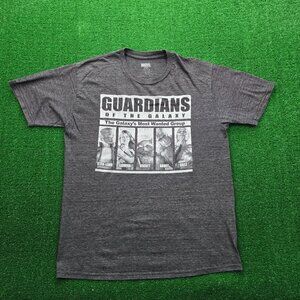 Marvel Guardians of the Galaxy Tshirt Mens Large‎ Gray Short Sleeve Most Wanted